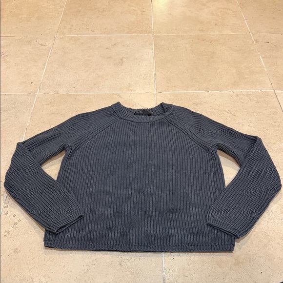 Jenni Kayne Sweaters - Jenni Kayne Fisherman Women's Grey Crewneck Sweater